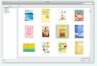 Select from thousands of cards, invitations, labels and more