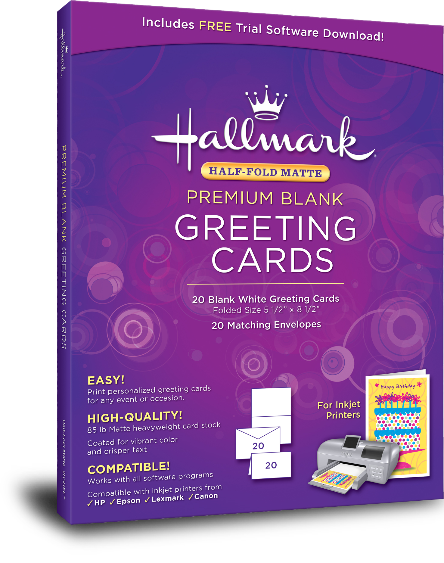 Hallmark Blank Note Cards ~ Cream Scalloped Edge Qty 24 w